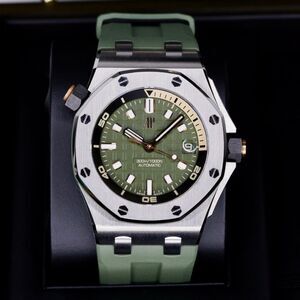 Audemars Piguet Royal Oak Offshore Diver KHAKI Green Dial 15720ST.OO.A052CA.01
